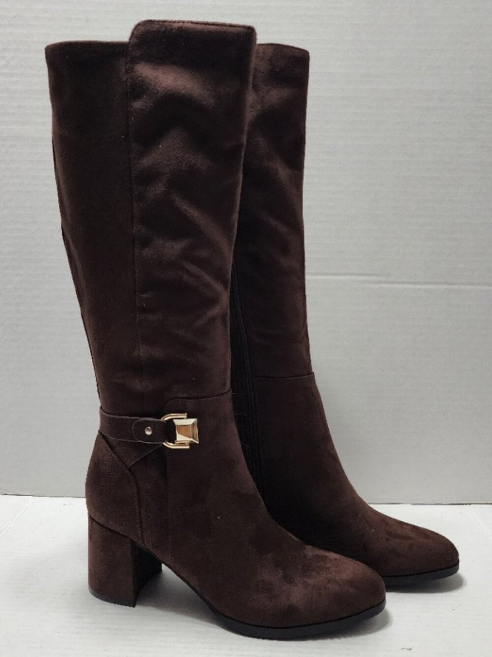 New Unisa Garen2 Faux Suede Boots - Brown - Size 9.5